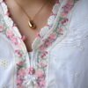 Luxury Gold Water Drop Pendant Necklace & Stud Earrings Set