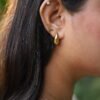Luxury Gold Water Drop Pendant Necklace & Stud Earrings Set