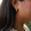 Luxury Gold Water Drop Pendant Necklace & Stud Earrings Set