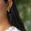 Luxury Gold Water Drop Pendant Necklace & Stud Earrings Set