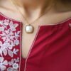 White pearl pendant